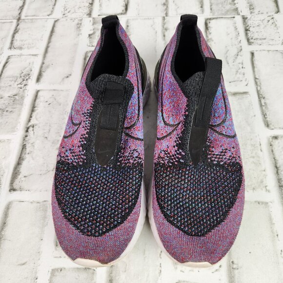 Nike Epic Phantom React Flyknit Women’s Size 9 Black Purple Running Gym Sneakers - Picture 9 of 10